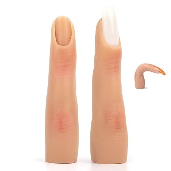 Amazon.co.jp: ネイルアート練習用ハンド、ネイル、シリコン製